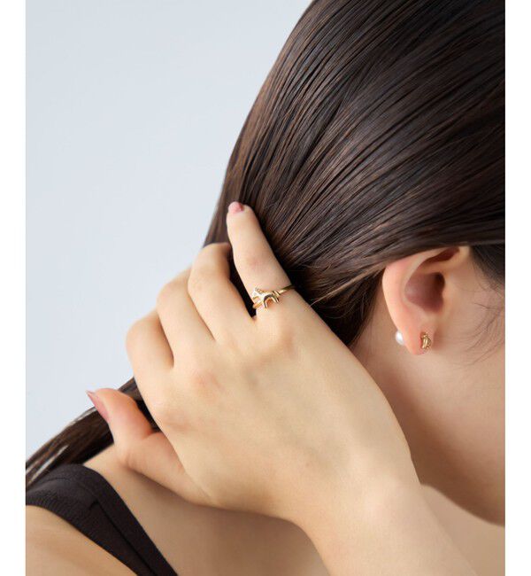 ete「[ハッピーカムカム] ビジュー ポニー リング」|リング|