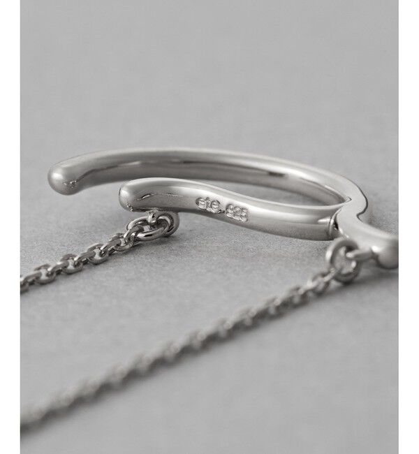 ete「[アシンメトリー] ナチュラルストーン イヤーカフ」|イヤーカフ|