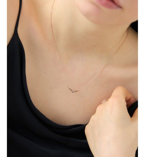 ete「[ムーンリット] K18MPG ダイヤモンド ネックレス」|ネックレス|