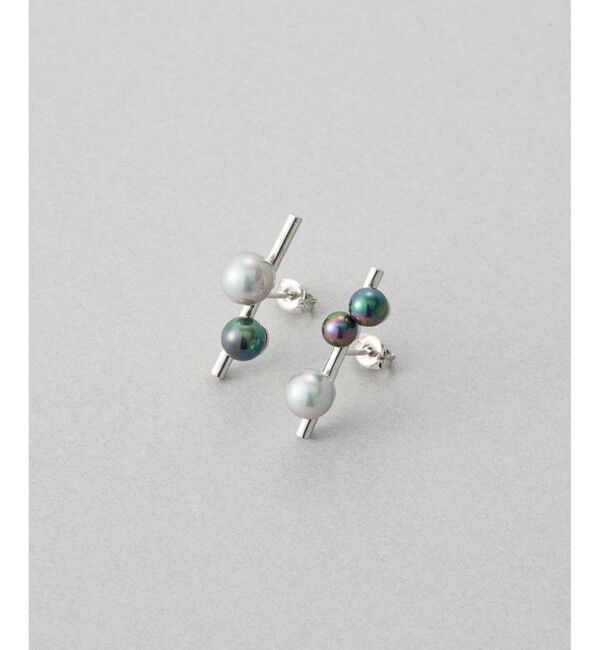 Jouete「ピアス カラーパール アシンメトリー」|ピアス|