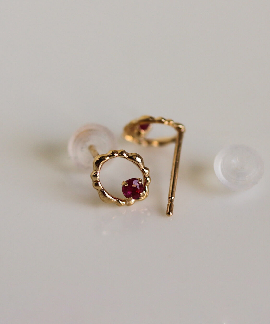  「カラーストーン ピアス | K10YG」|ピアス|