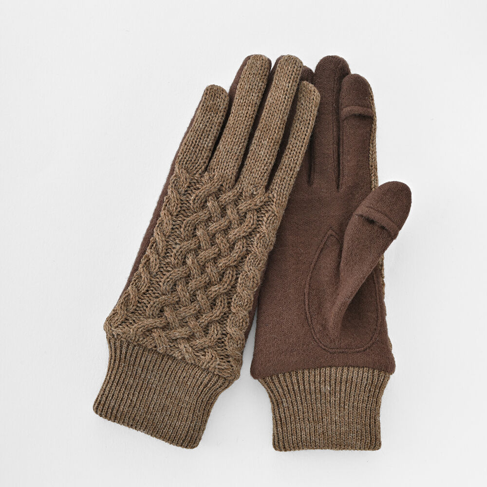 BACKYARD FAMILY「クロダ 手袋 レディース 通販 グローブ 手ぶくろ スマートフォン対応 スマホ 対応」|手袋|ブラウン1