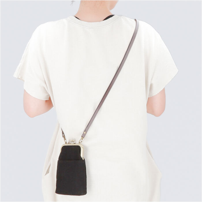 BACKYARD FAMILY「がま口 スマホ ポシェット 通販 スマホショルダー 2WAY ショルダーバッグ ミニショルダー」|ショルダー・メッセンジャー|