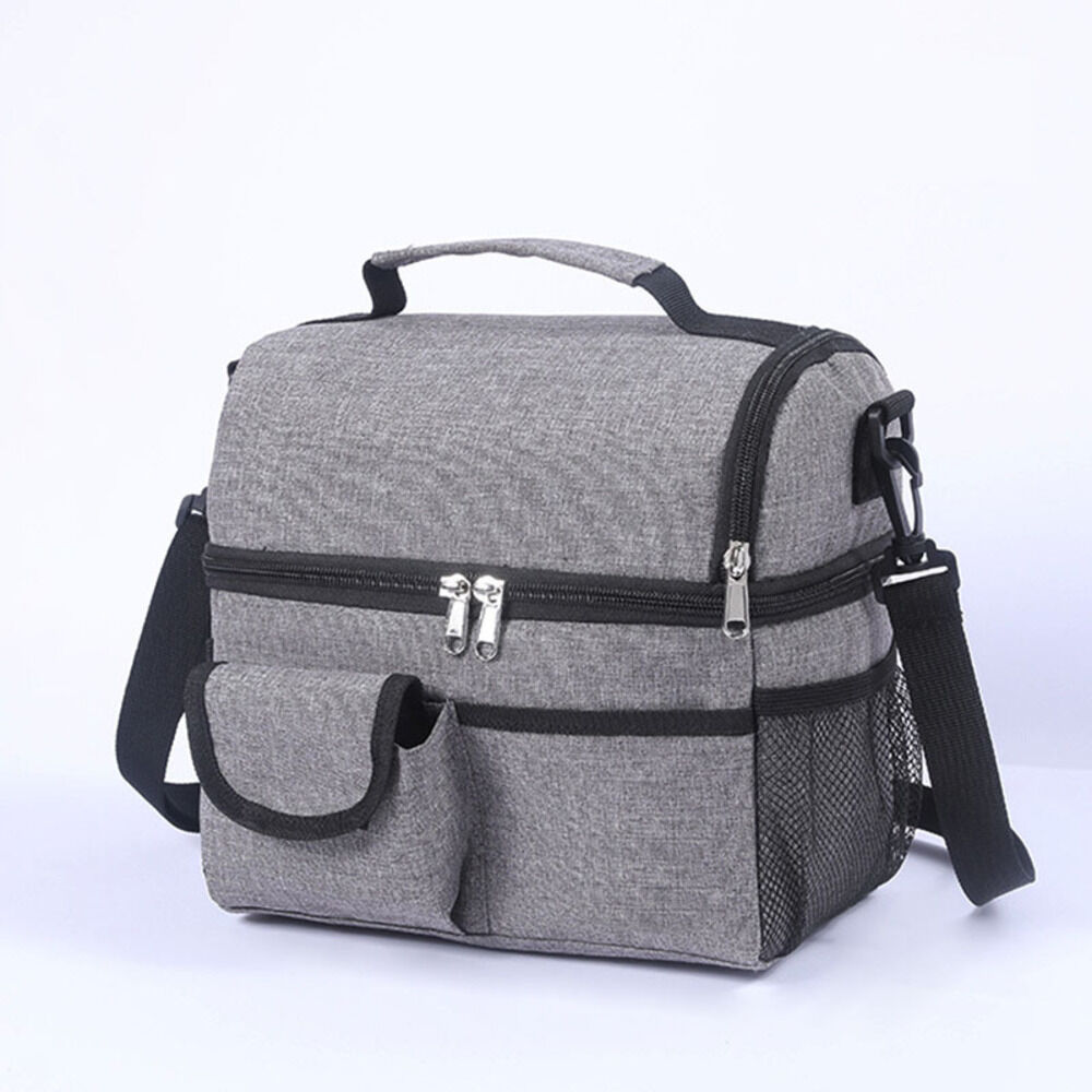 BACKYARD FAMILY「保冷 保温 バッグ 通販 二重層 防水 サイドポケット アイスバッグ ランチボックス 保冷バッグ」|トートバッグ|グレー1