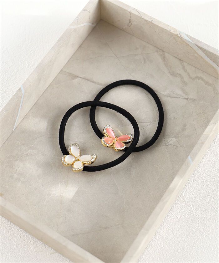 BACKYARD FAMILY「Rora ヘアゴム キッズ 通販 バタフライ ちょうちょ 蝶々 髪ゴム 髪飾り 髪どめ 髪留め」|その他|