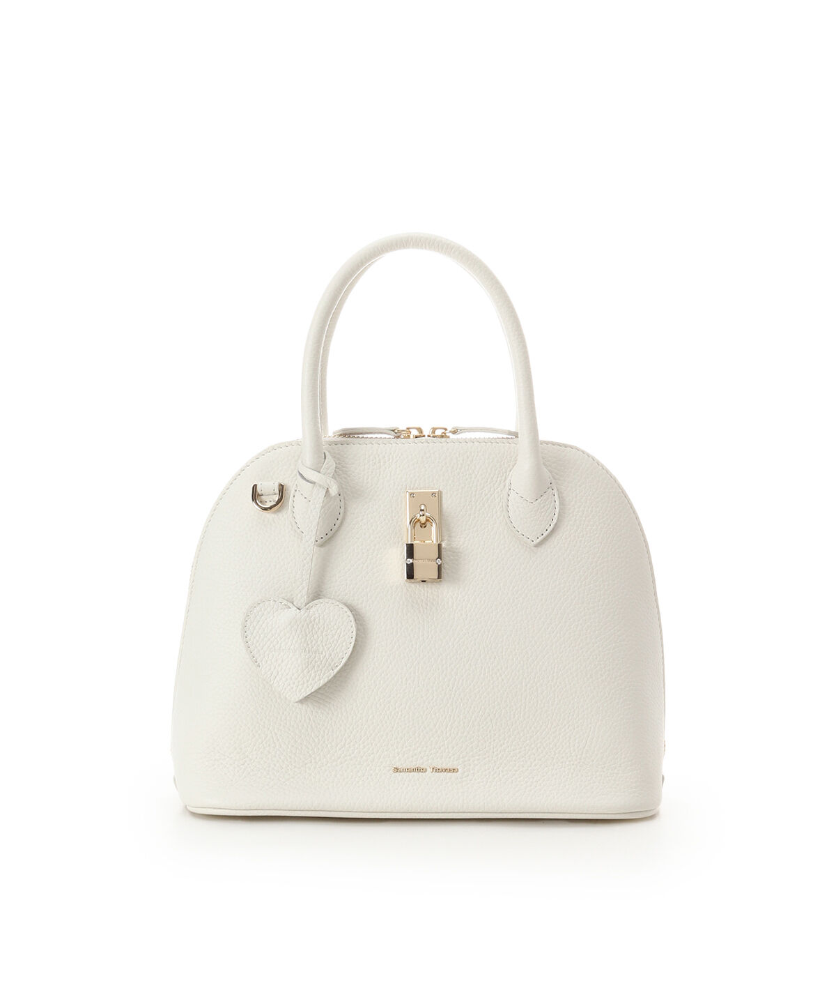 Samantha Thavasa「サマンサ レディ パドロック ハンドバッグ」|ハンドバッグ|オフホワイト