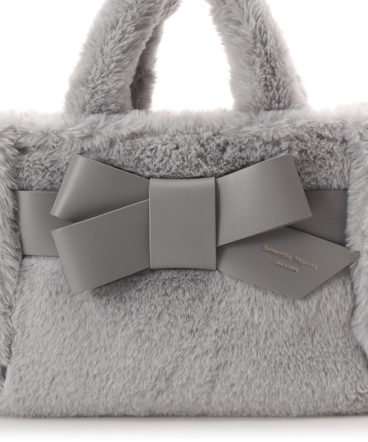 Samantha Thavasa「ワンポイントリボン ファーバッグ」|ハンドバッグ|