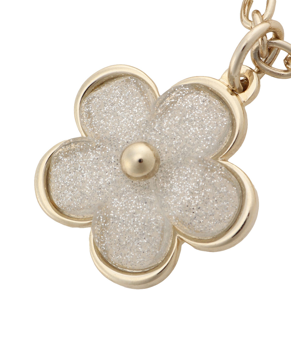 Samantha Thavasa「クリアラメフラワーバッグチャーム」|チャーム・キーホルダー|