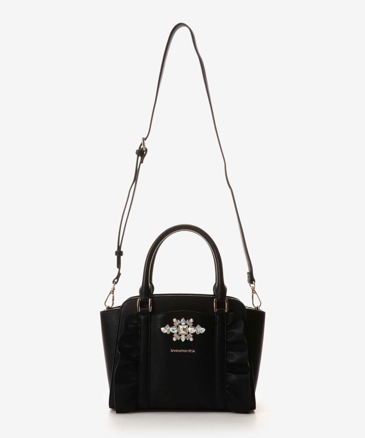 Samantha Vega「ビジューフリルハンドバック」|ハンドバッグ|