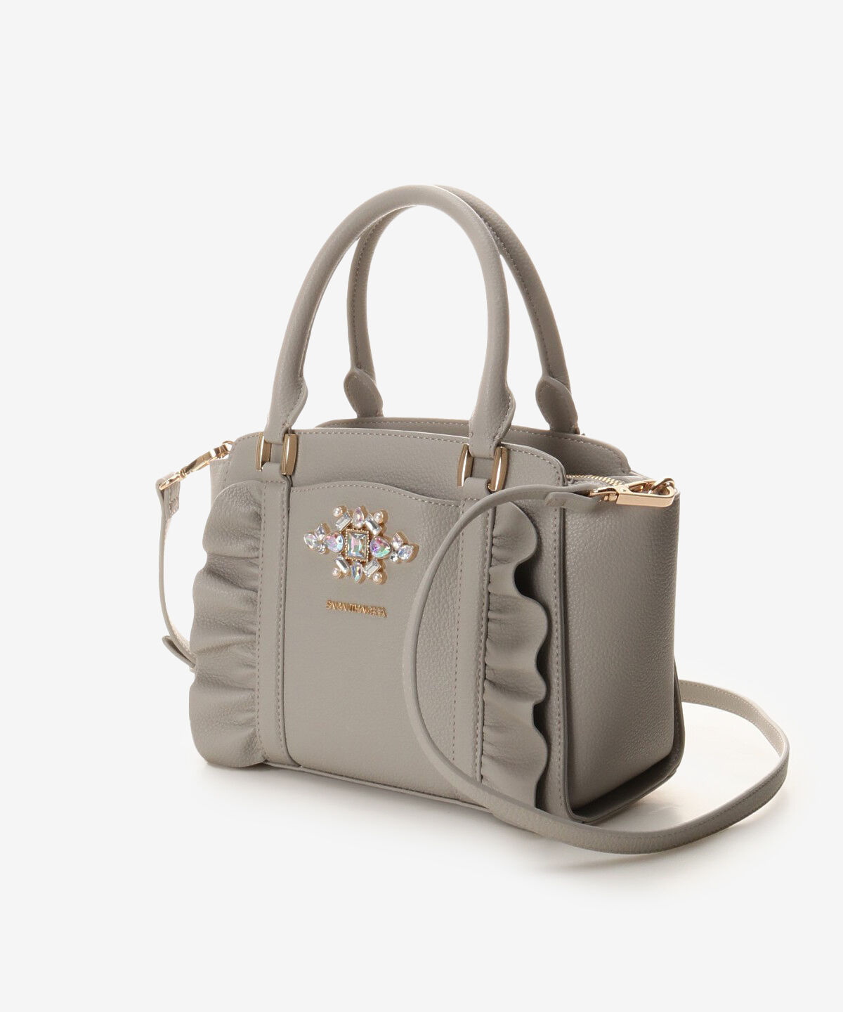 Samantha Vega「ビジューフリルハンドバック」|ハンドバッグ|