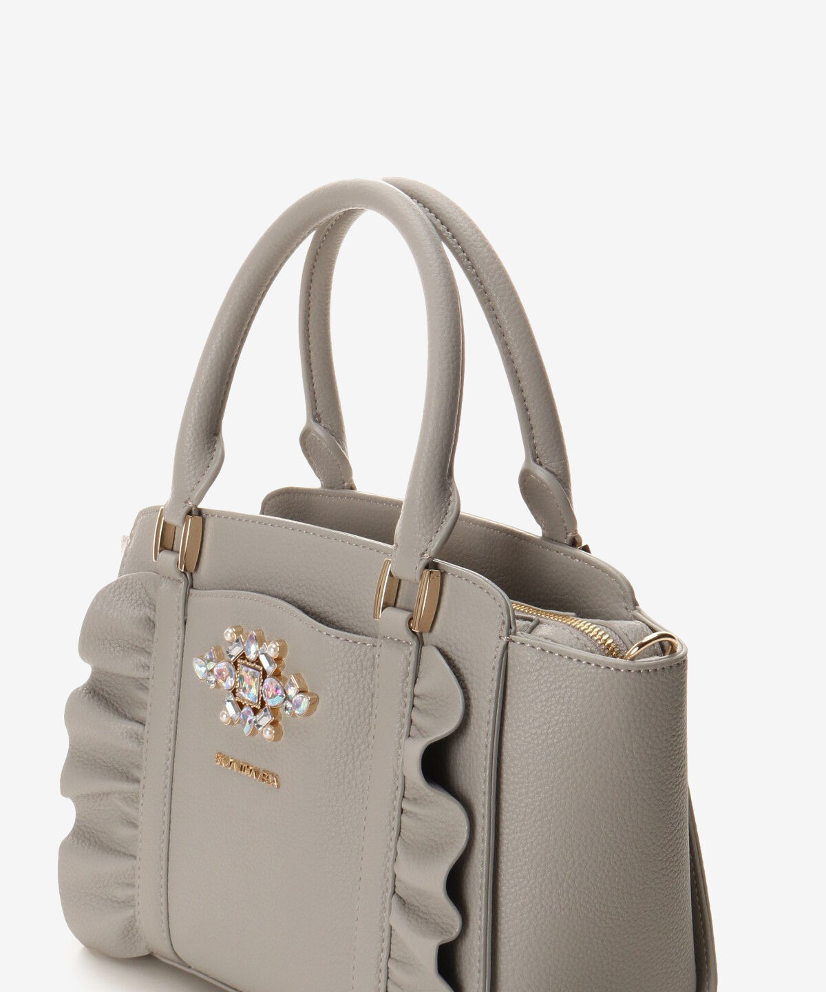 Samantha Vega「ビジューフリルハンドバック」|ハンドバッグ|