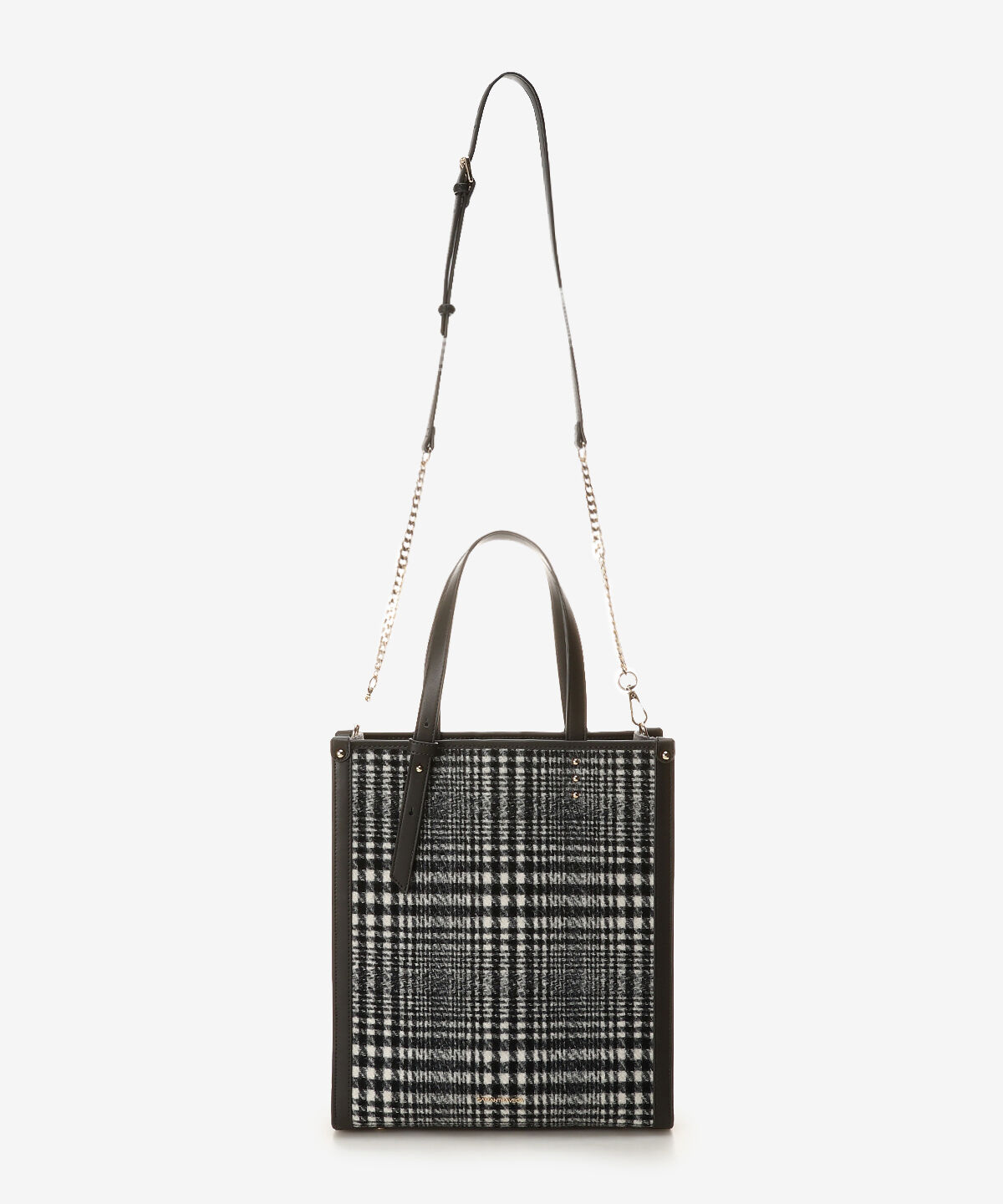 Samantha Vega「チェック縦型A4トートバッグ」|トートバッグ|