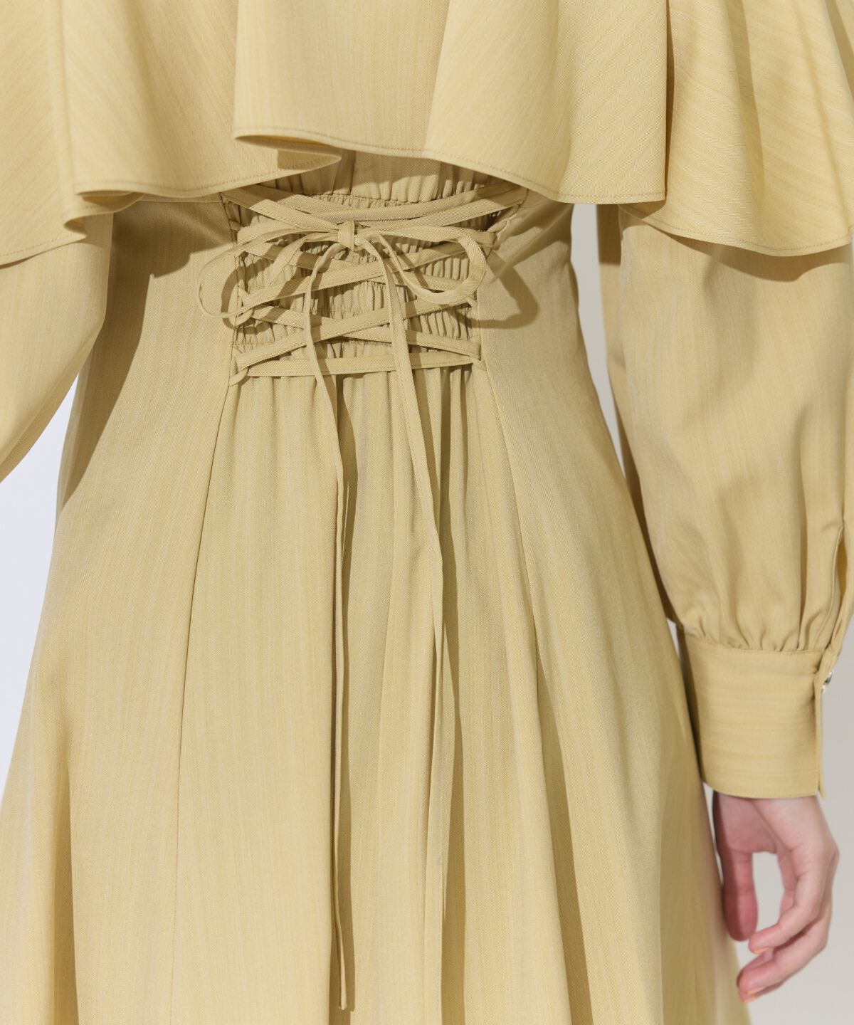 アンドクチュール「ケープフリルシャツワンピース」|ワンピース|