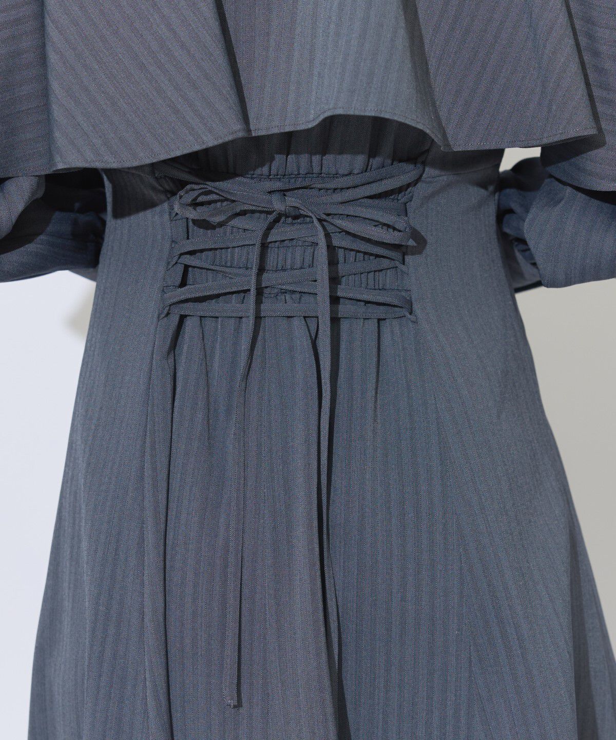 アンドクチュール「ケープフリルシャツワンピース」|ワンピース|