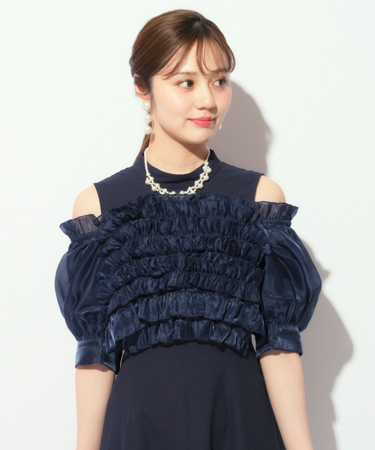 WILLSELECTION「オフショル袖ボリュームドレス」|ドレス|