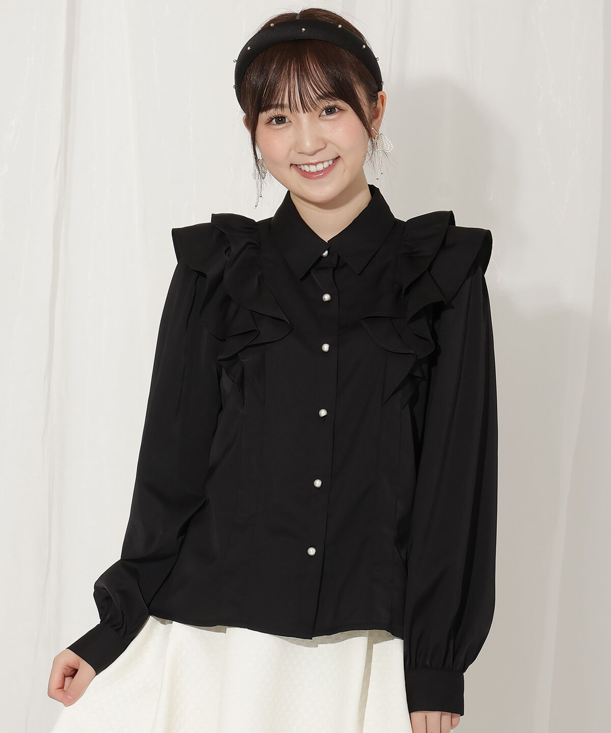 WILLSELECTION「ダブルフリルリボンタイブラウス」|シャツ・ブラウス|