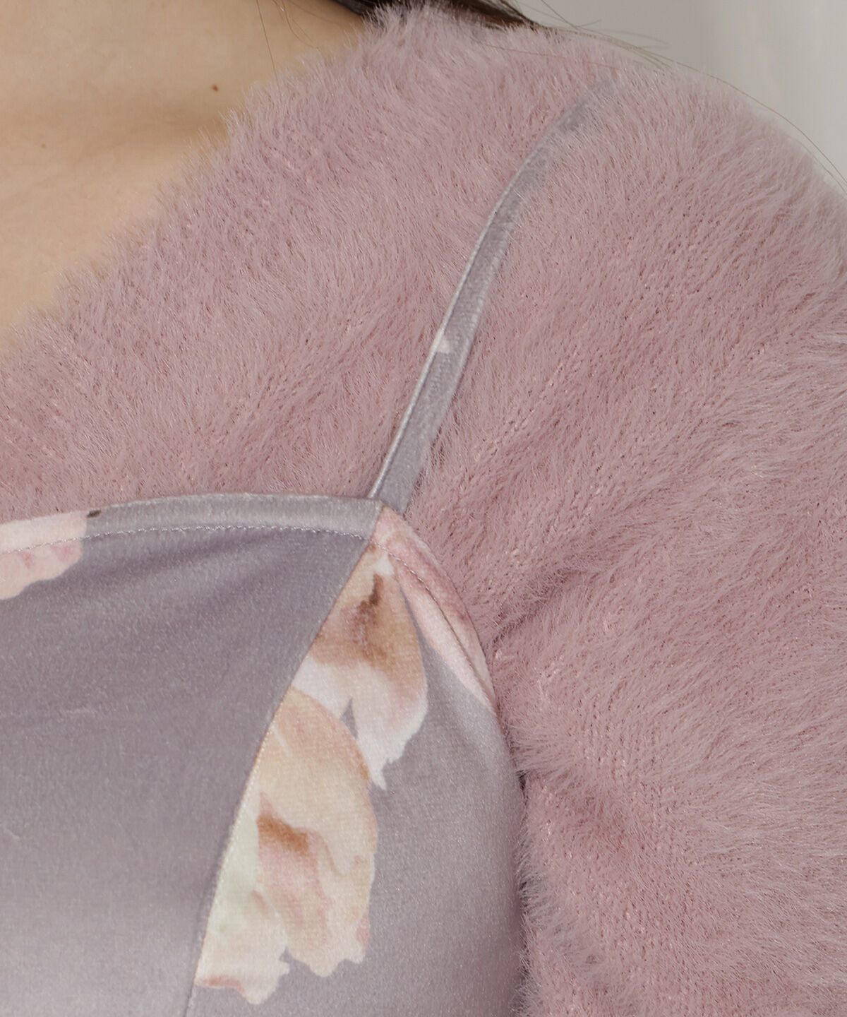 WILLSELECTION「シャギーニット&times;フレアワンピース」|ワンピース|