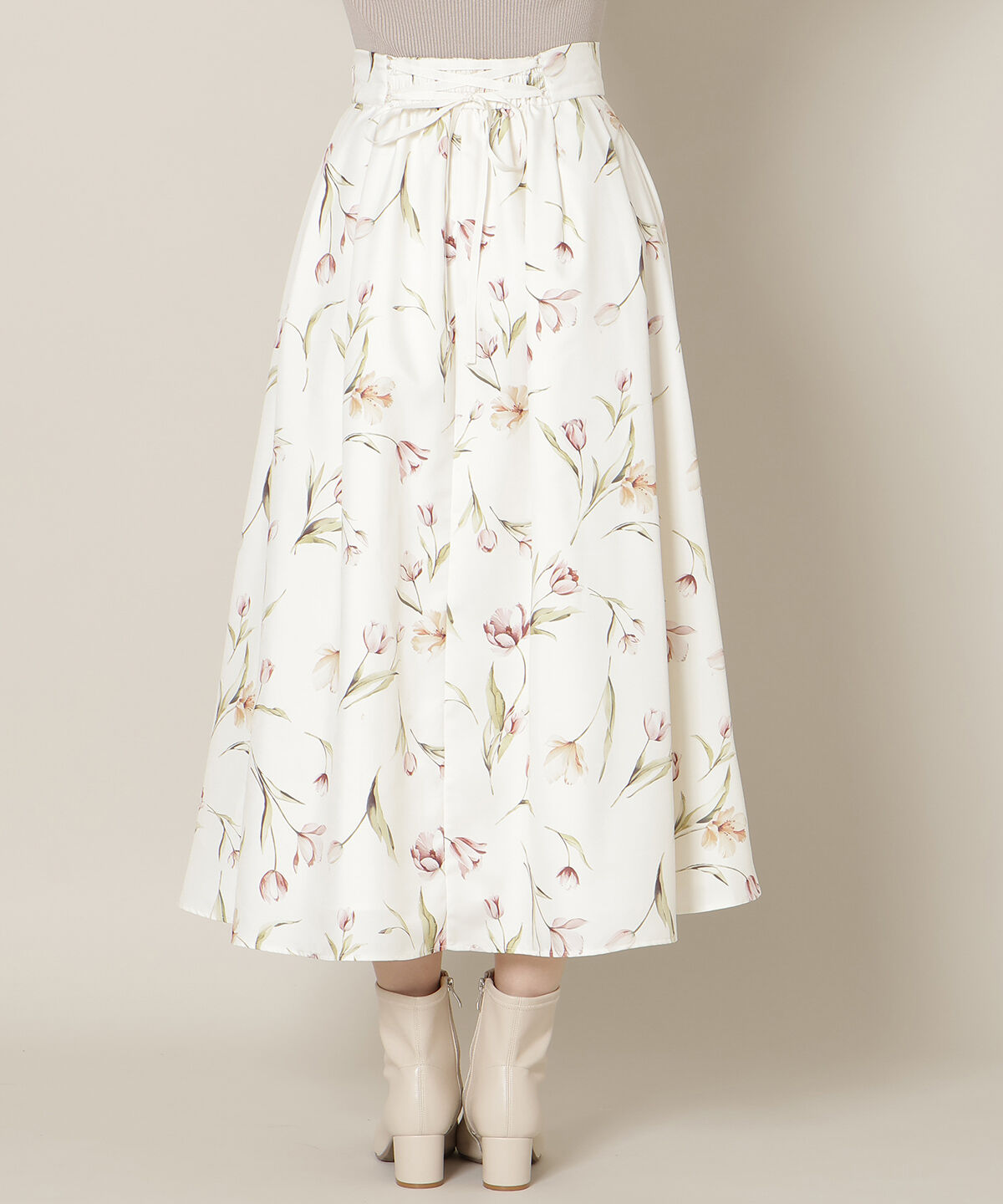 WILLSELECTION「チューリッププリントタックフレアスカート」|フレア|