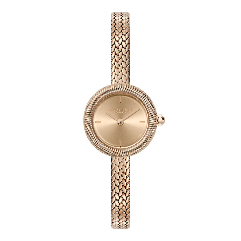 OLIVIA BURTON 「〈OLIVIA BURTON(ｵﾘﾋﾞｱﾊﾞｰﾄﾝ)〉ｸﾗｼｯｸ 20mm　ﾌｧｲﾝﾘｰ ﾛｰｽﾞｺﾞｰﾙﾄﾞ ﾒｯｼｭ」|腕時計|ROSE GOLD