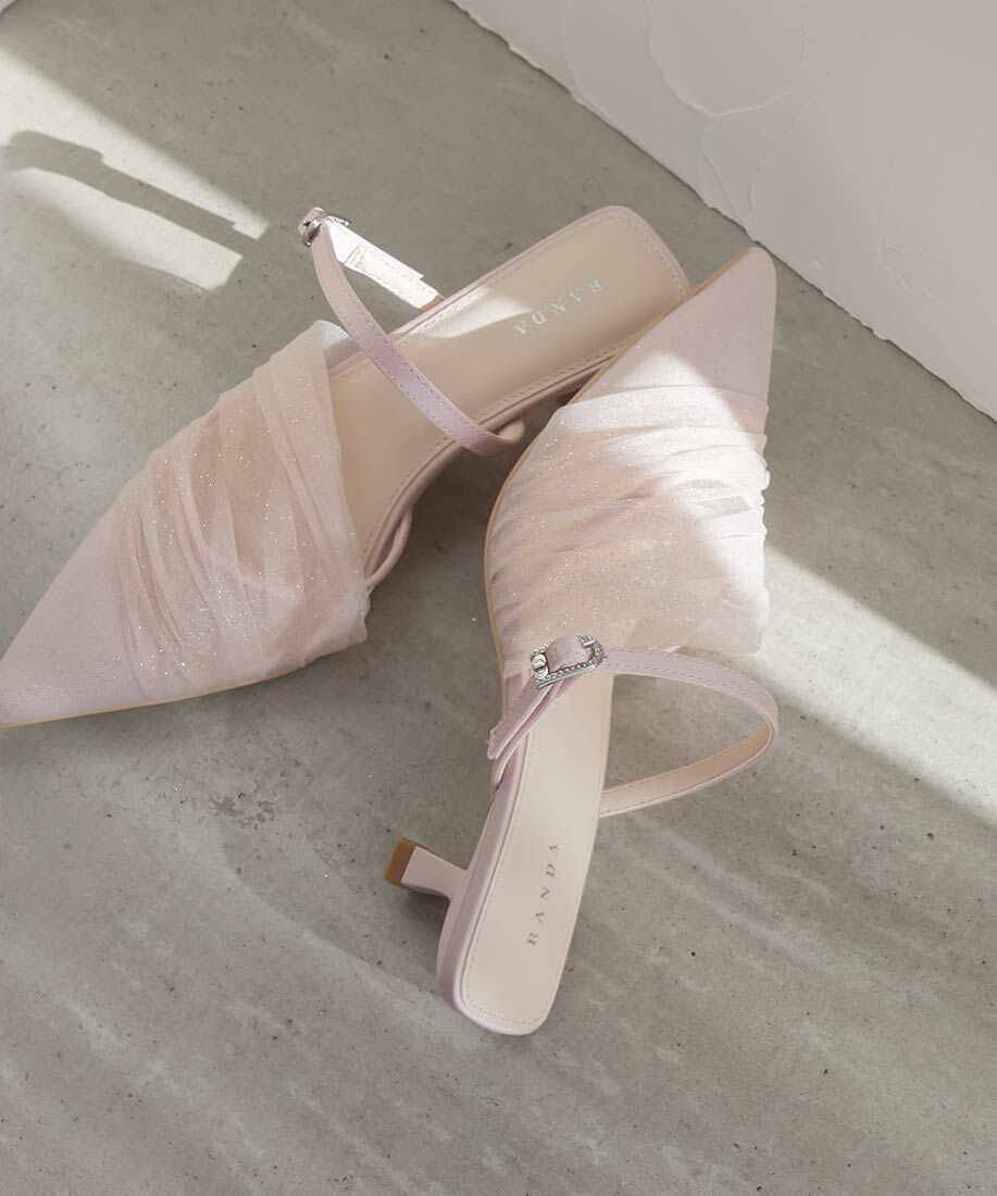  「シアーギャザーミュールパンプス」|パンプス|