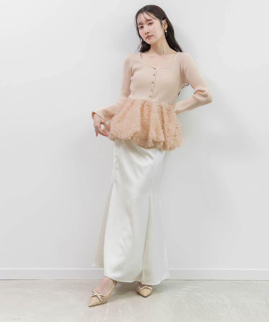  「グリッターラインチュールパンプス」|パンプス|