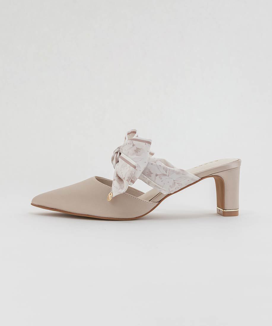  「スカーフリボンミュールパンプス」|パンプス|