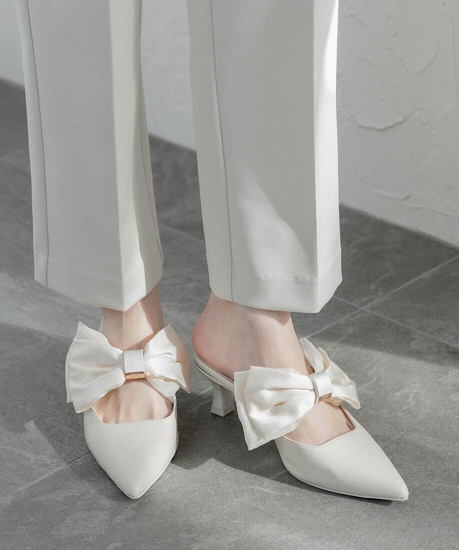 「ビッグリボンミュールパンプス」|パンプス|