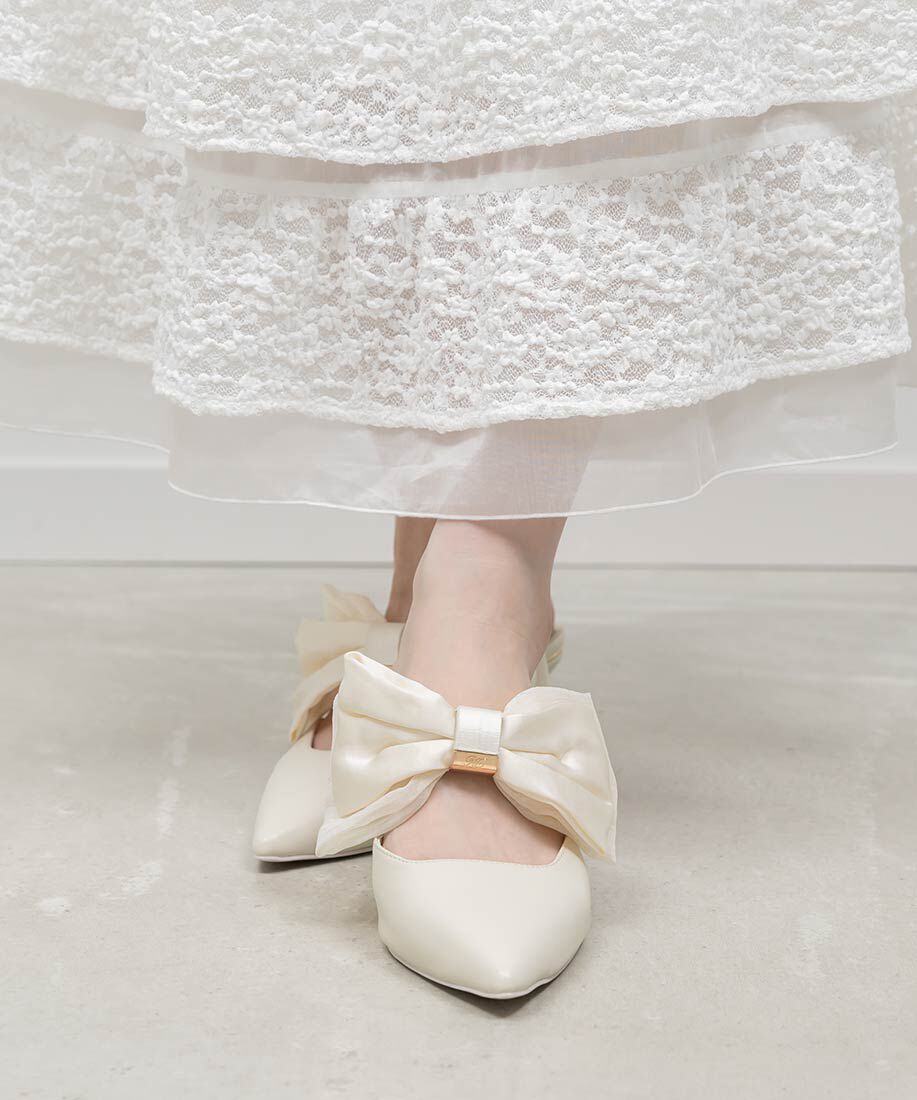  「ビッグリボンミュールパンプス」|パンプス|