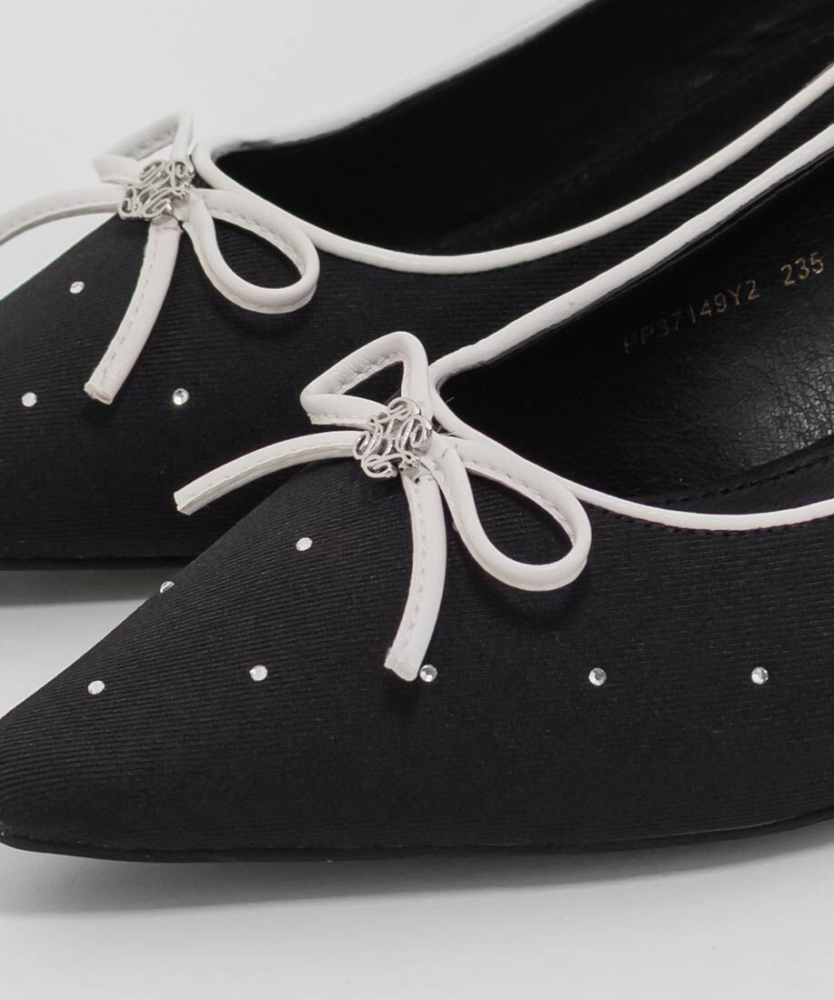  「モノグラムパーツリボンパンプス」|パンプス|