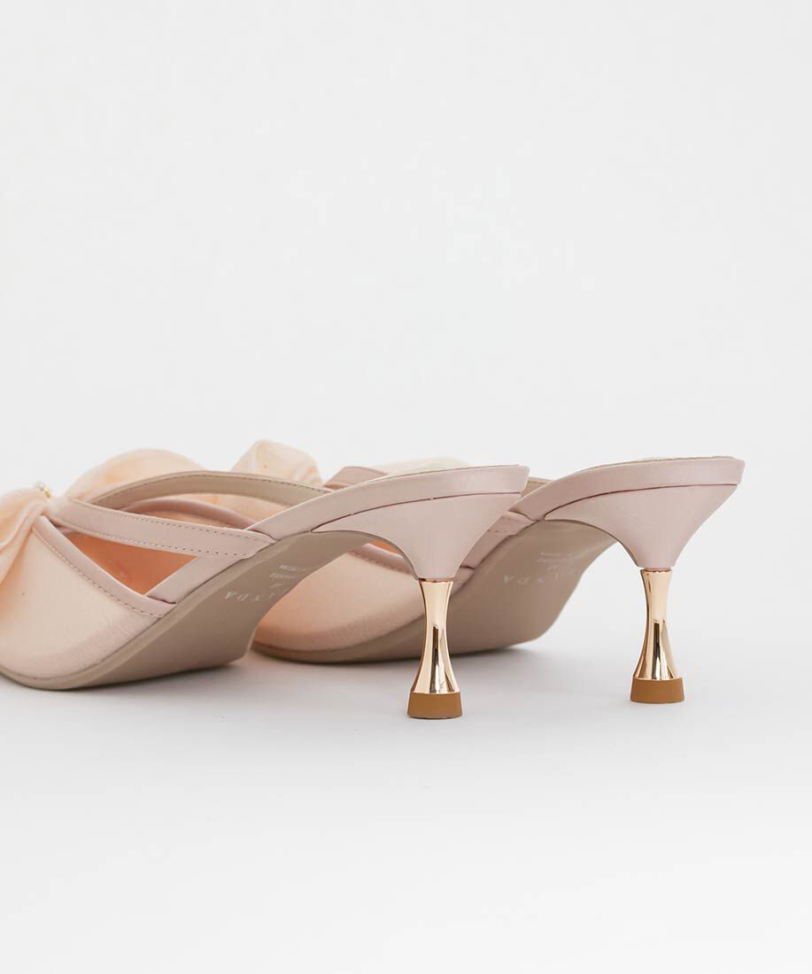  「シアーリボンミュールパンプス」|パンプス|