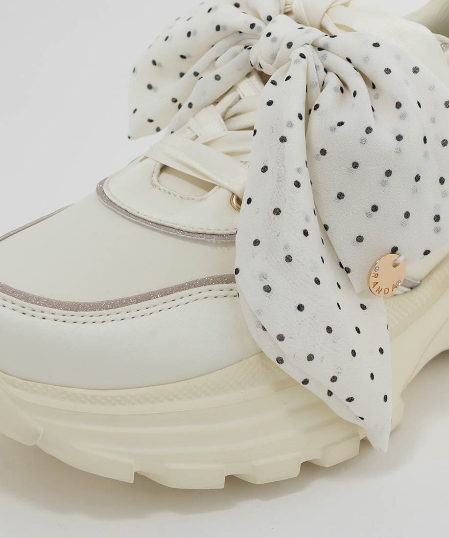  「2WAY スカーフリボンボリュームスニーカー」|スニーカー|