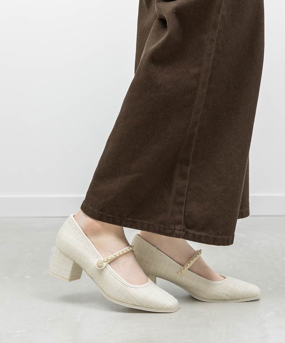  「チェーンストラップメリージェーンパンプス」|パンプス|