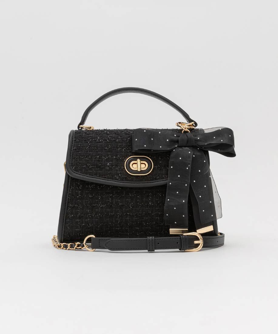  「2WAY リボンチャームハンドバッグ」|ハンドバッグ|