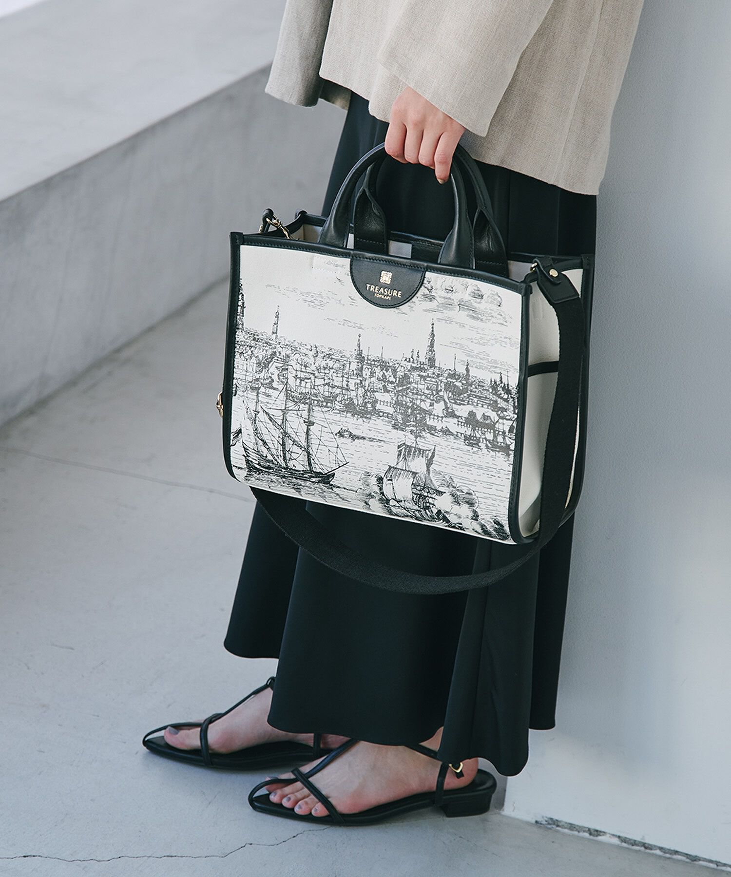 TOPKAPI TREASURE「【TREASURE TOPKAPI】キャンバス プリント ショルダー付き A4 トートバッグ」|トートバッグ|