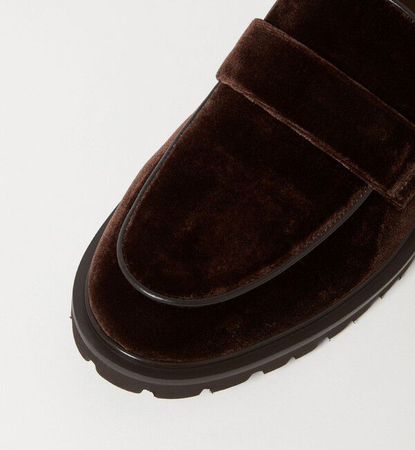 ODETTE E ODILE「ベルベットタンクローファー フラット30&uarr;」|ローファー|