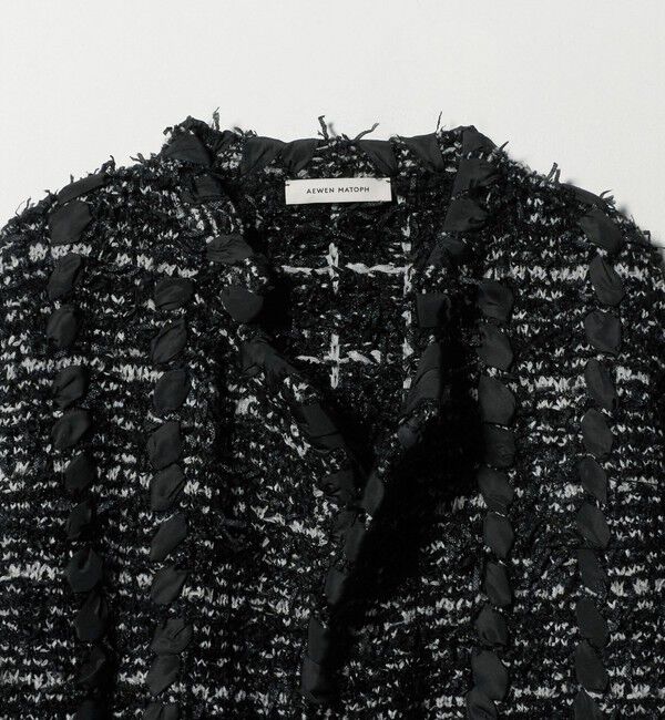 AEWEN MATOPH「＜AEWEN MATOPH＞ツイードライクニットジャケット」|ノーカラージャケット|