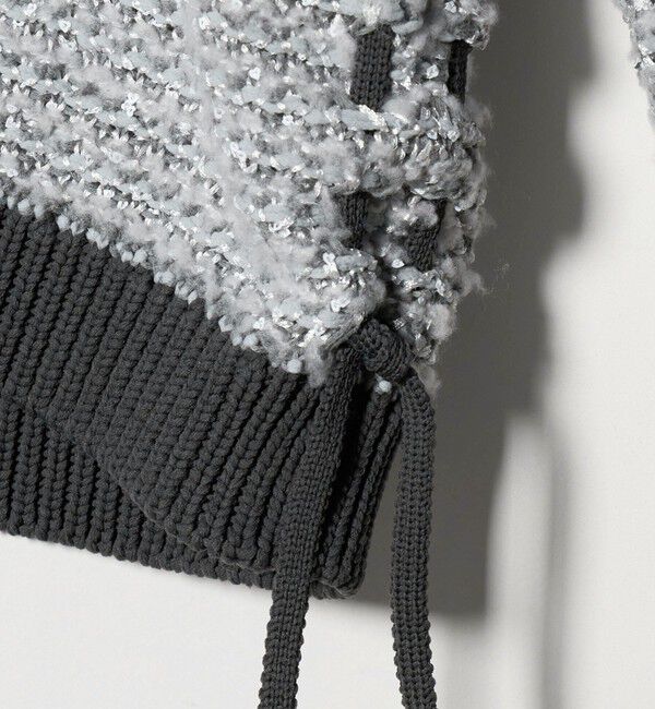 AEWEN MATOPH「＜AEWEN MATOPH＞ハートスパンコール シャーリングVネックニット」|ニット・セーター|