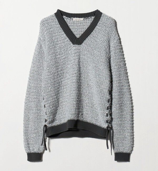 AEWEN MATOPH「＜AEWEN MATOPH＞ハートスパンコール シャーリングVネックニット」|ニット・セーター|