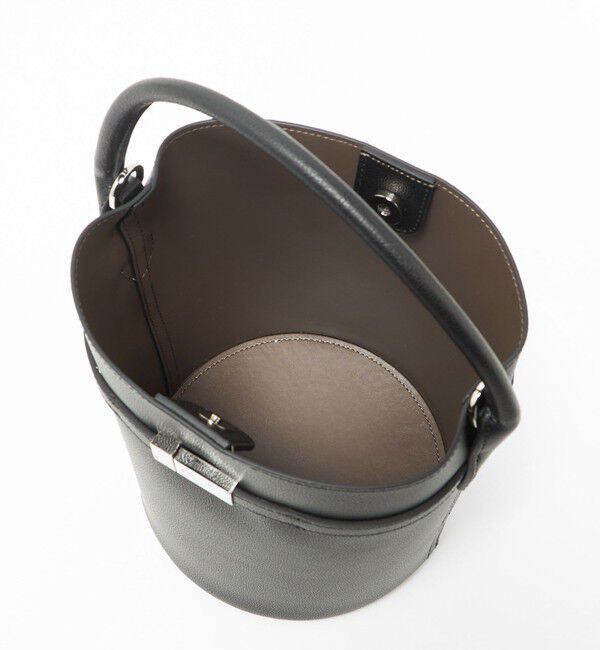 UNITED ARROWS「スクエアメタル バケットバッグ」|トートバッグ|