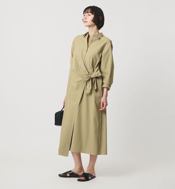 UNITED ARROWS「ドレープ ギャザー ワンピース ‐ウォッシャブル‐」|ワンピース|OLIVE