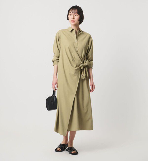 UNITED ARROWS「ドレープ ギャザー ワンピース ‐ウォッシャブル‐」|ワンピース|