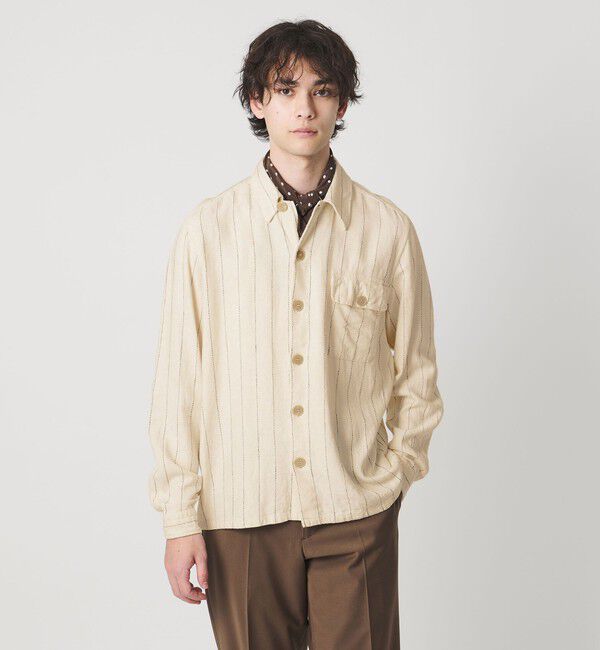 UNITED ARROWS「＜GUY ROVER＞ストライプ オーバー シャツ」|カーディガン|