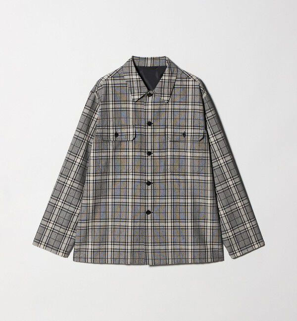 UNITED ARROWS「ネップクロス グレンチェック ユーティリティシャツ」|シャツ・ブラウス|