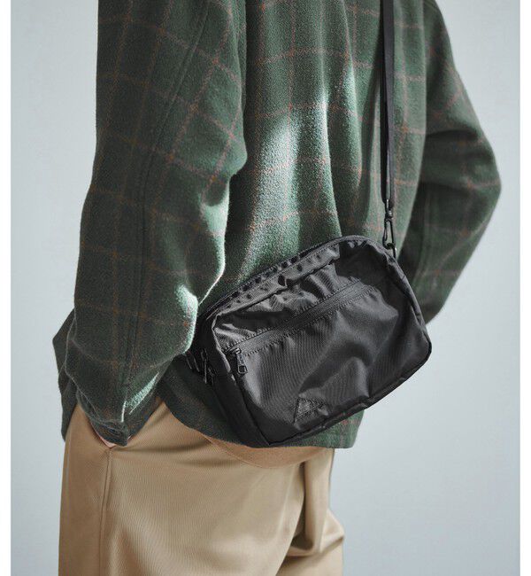 UNITED ARROWS green label relaxing「【別注】＜KELTY＞GLR アーバン  レクタングル ジップ ショルダーバッグ」|ショルダー・メッセンジャー|BLACK