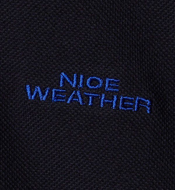 NICE WEATHER「＜NICE WEATHER＞ロゴ ロングスリーブ ポロシャツ」|Tシャツ・カットソー|