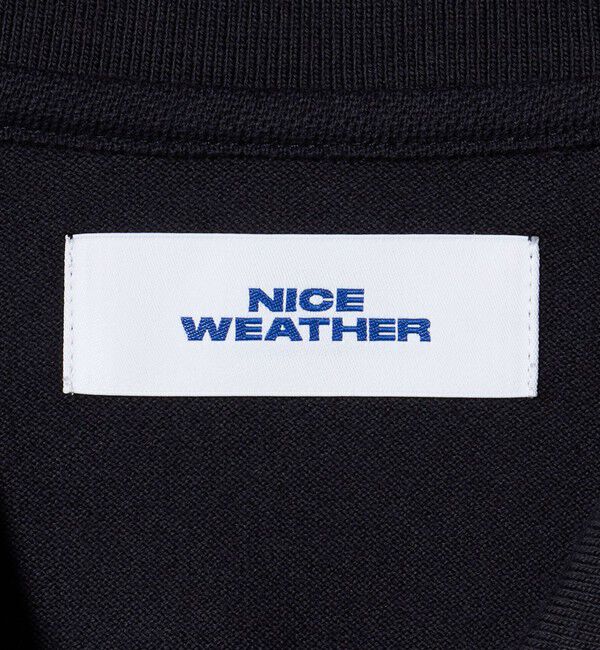 NICE WEATHER「＜NICE WEATHER＞ロゴ ロングスリーブ ポロシャツ」|Tシャツ・カットソー|