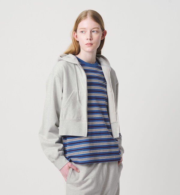 NICE WEATHER「＜NICE WEATHER＞ボーダー ロングスリーブ Tシャツ/COBALT」|Tシャツ・カットソー|