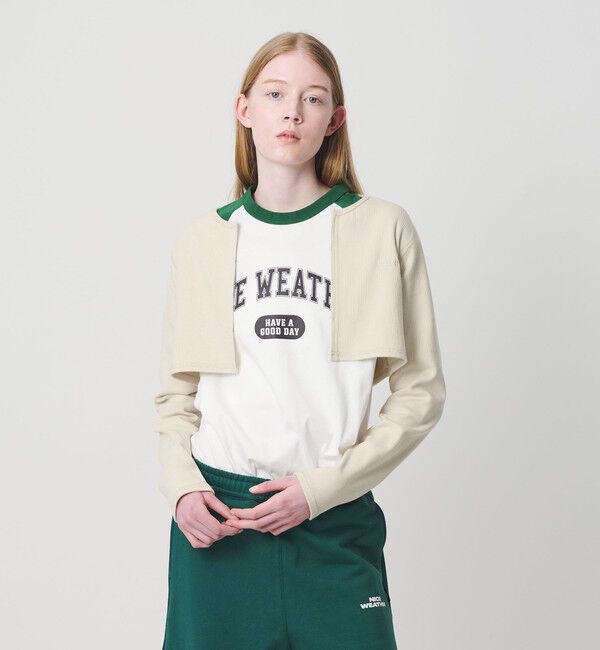 NICE WEATHER「＜NICE WEATHER＞ロゴ ラグランTシャツ」|Tシャツ・カットソー|