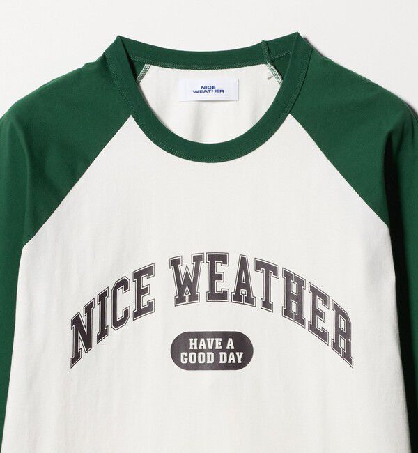 NICE WEATHER「＜NICE WEATHER＞ロゴ ラグランTシャツ」|Tシャツ・カットソー|