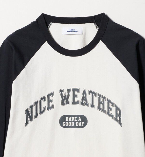 NICE WEATHER「＜NICE WEATHER＞ロゴ ラグランTシャツ」|Tシャツ・カットソー|